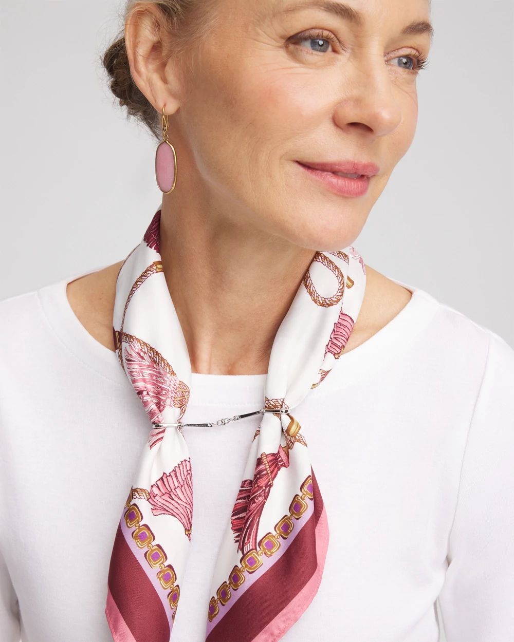 Chico's Equestrian Scarf Ring