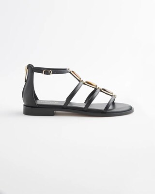 Black Embellished Sandals click to view larger image.