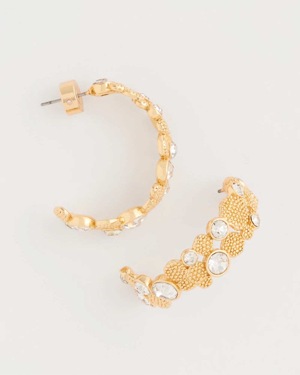 Sea Foam Hoop Earrings click to view larger image.