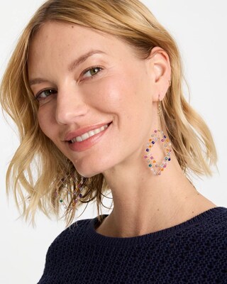 Diamond Shaped Linear Earrings click to view larger image.