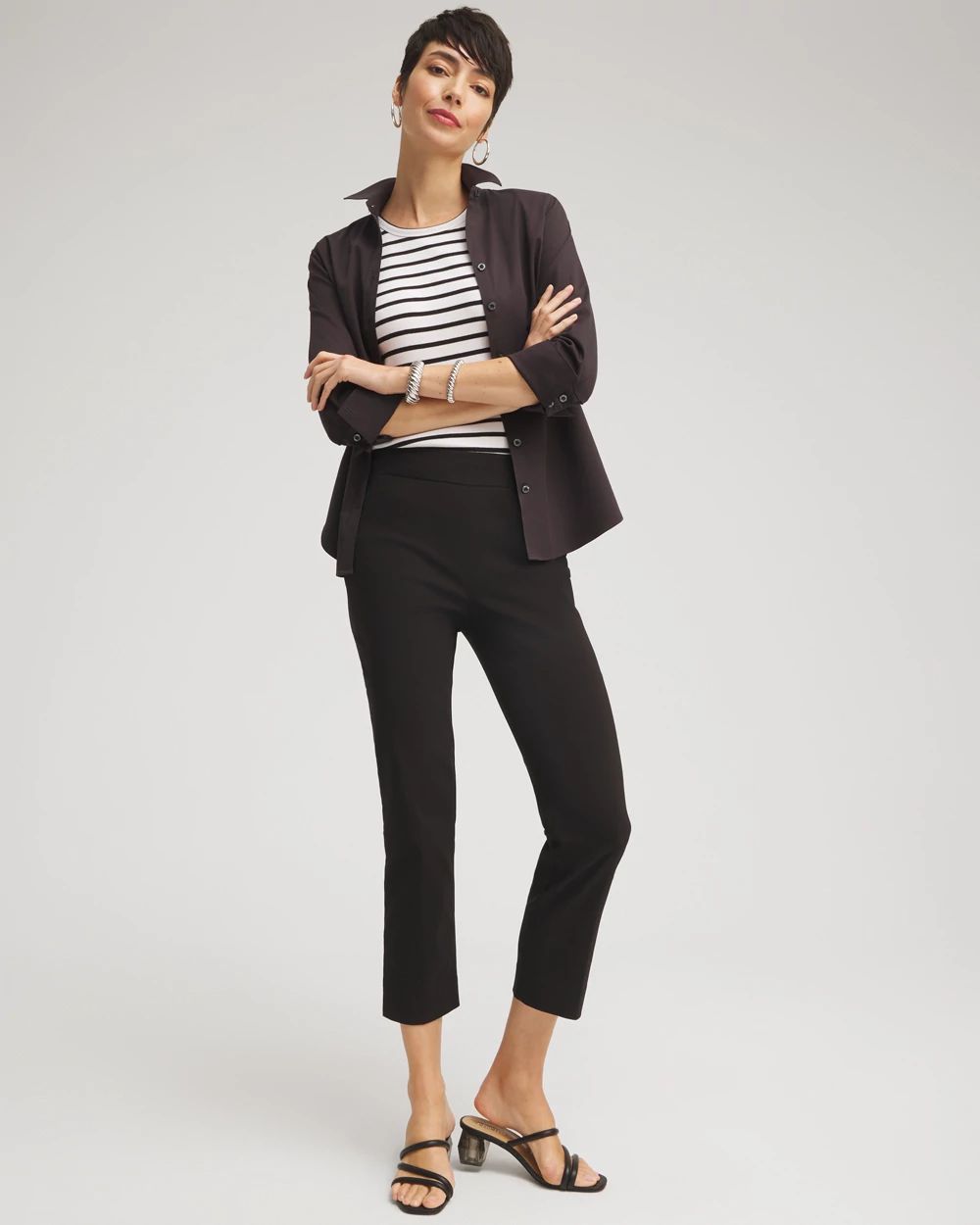 Brigitte™ Pull-On Slim Cropped Pants