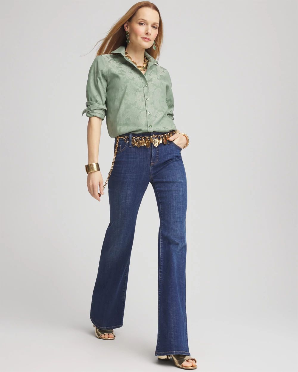 No Iron™ Jacquard Shirt