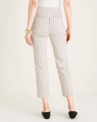 So Slimming Brigitte Striped Straight-Leg Crops