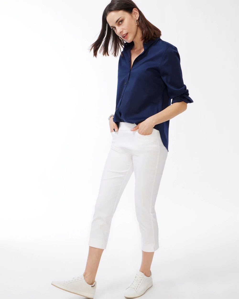Brigitte™ Pull-On Slim Cropped Pants
