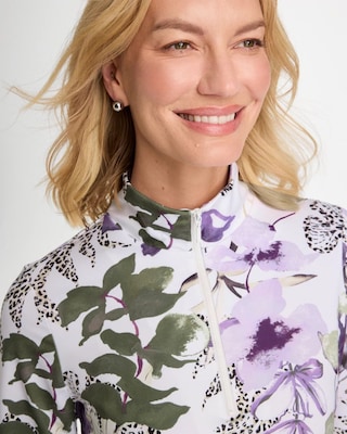 Zenergy® UPF Violet Aura Half Zip click to view larger image.