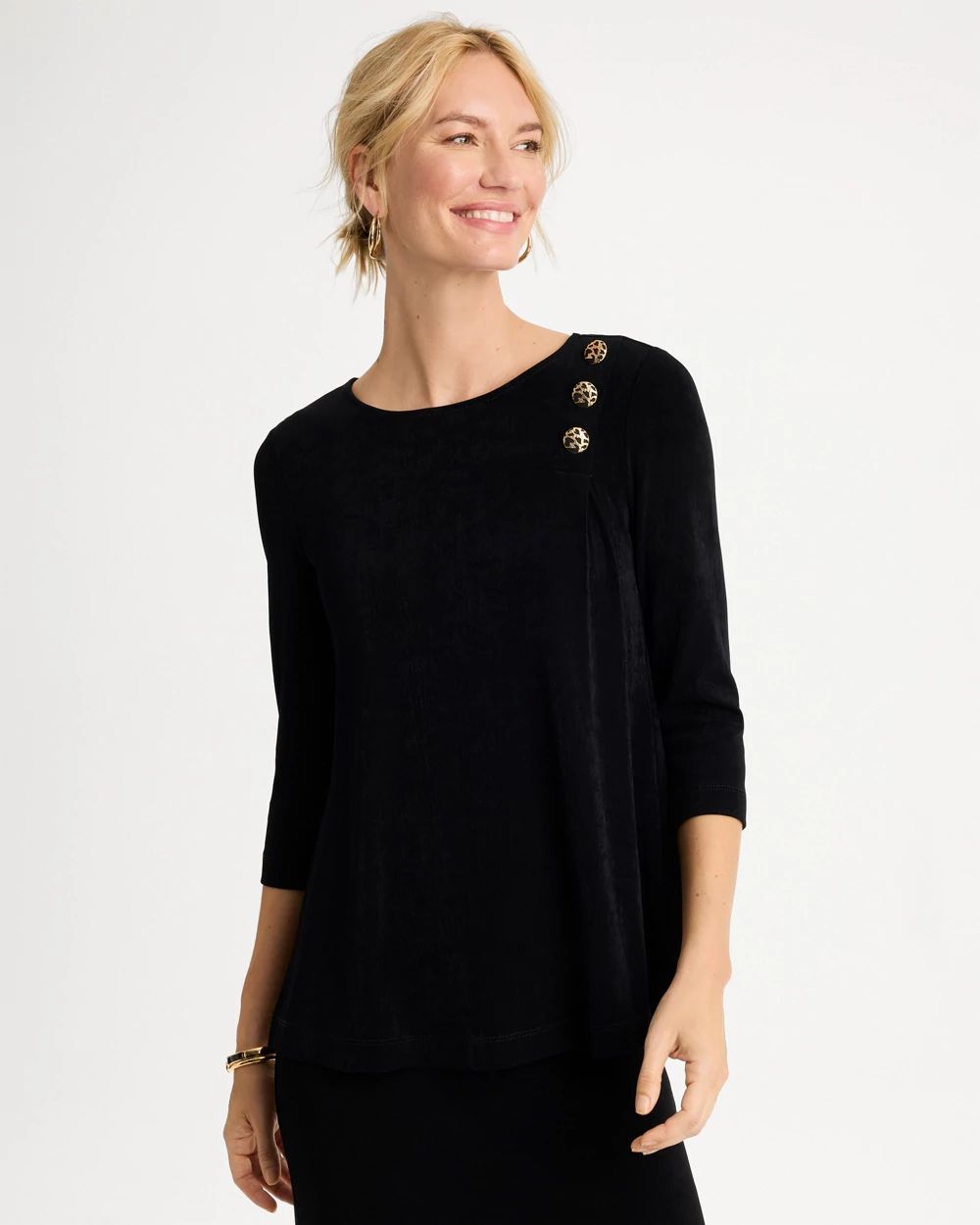 Travelers™ 3/4 Flutter Sleeve Pullover