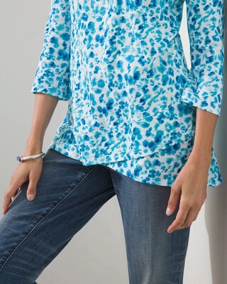 Cool Animal Print Crossover Tee