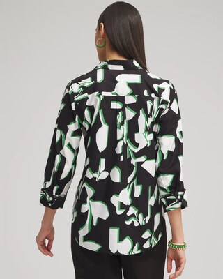 No Iron™ Stretch Floral 3/4 Sleeve Shirt