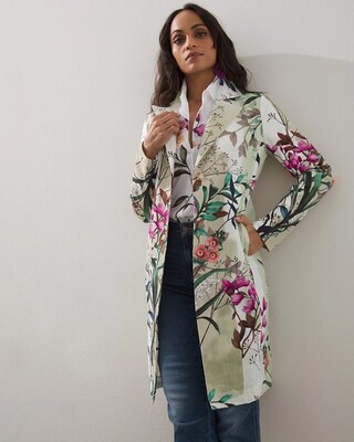 Floral Cotton Canvas Topper