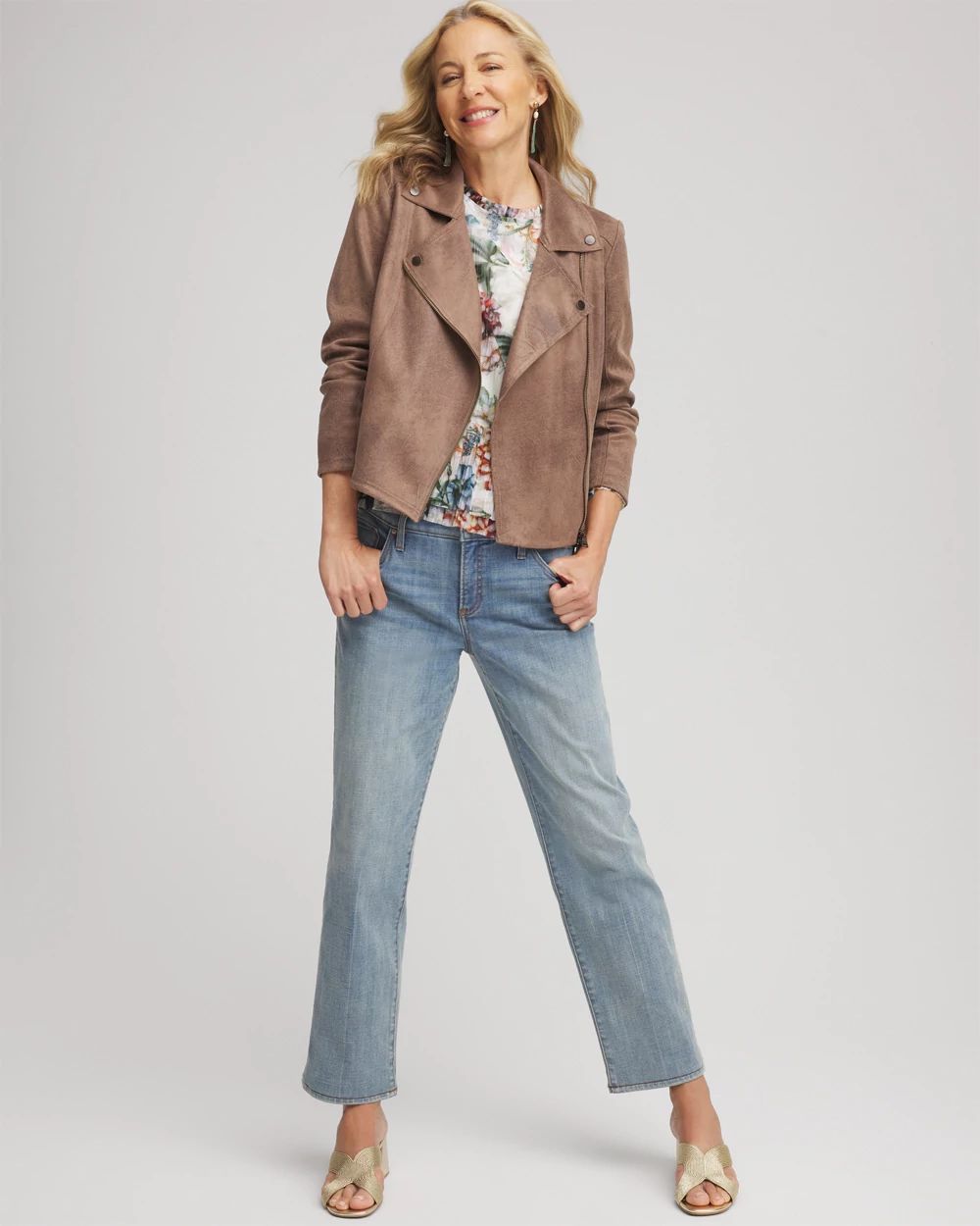 Suede Moto Jacket click to view larger image.