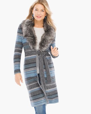 Faux-Fur Elaine Cardigan