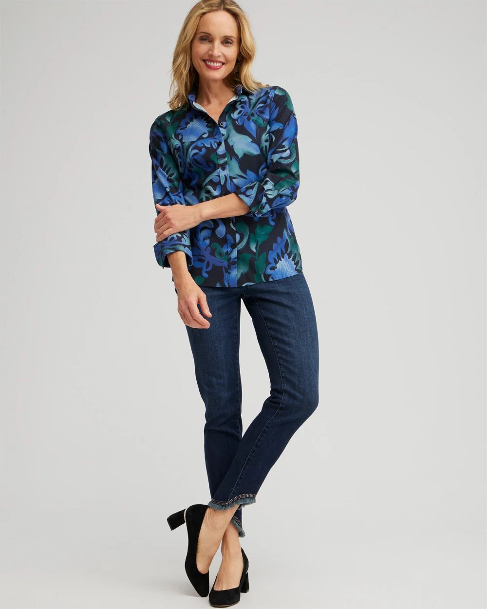 Embellished Tulip Hem Pull-on Jeggings