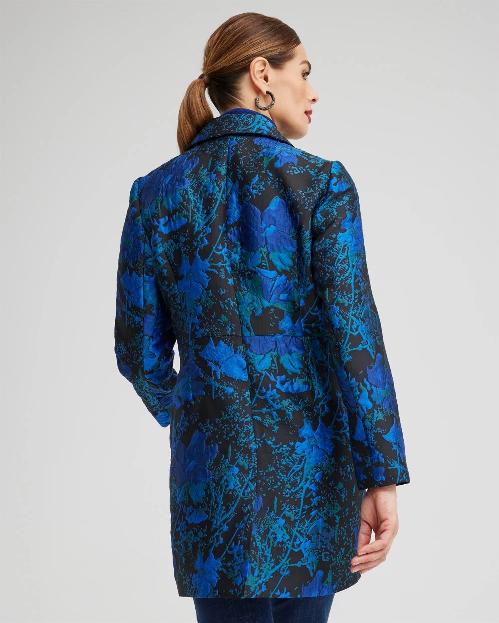 Jacquard Floral Topper