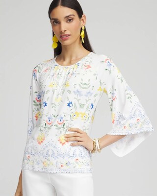 Touch of Cool™ Angel-Sleeved Blouse
