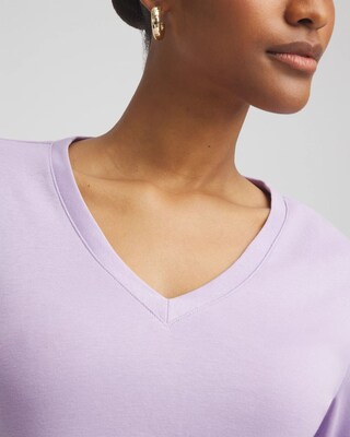 Everyday 3/4 Sleeve V-Neck Tee click to view larger image.