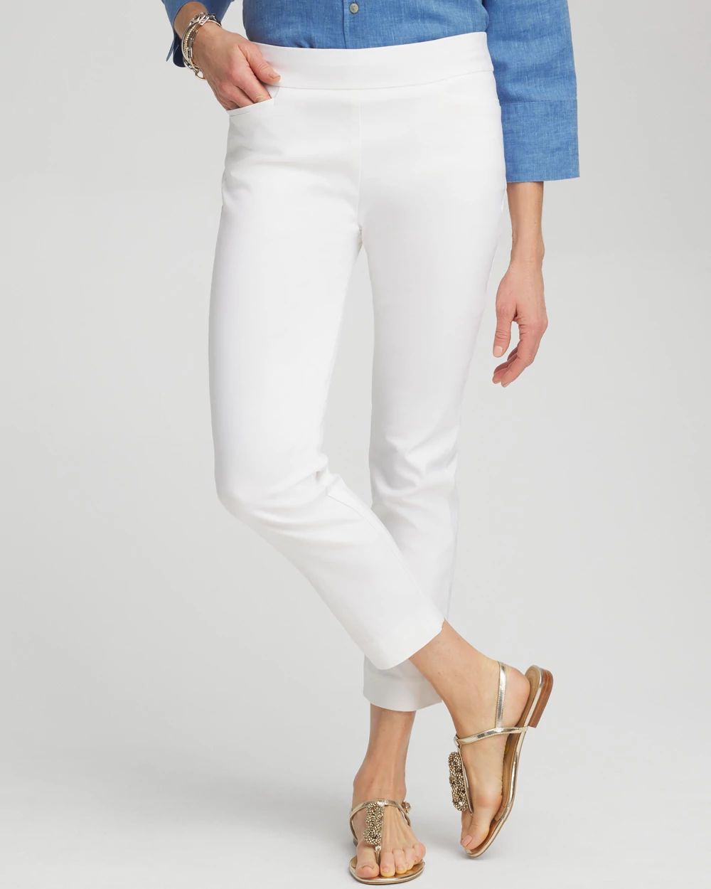Brigitte™ Pull-On Slim Cropped Pants