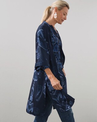 Reversible Print Woven Kimono