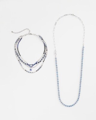 Multistone Convertible Beaded Necklace click to view larger image.