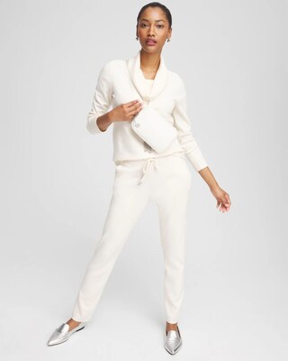 Zenergy Luxe® Cashmere Blend Cowl Sweater click to view larger image.