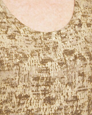 Foil Print Sweater Tank