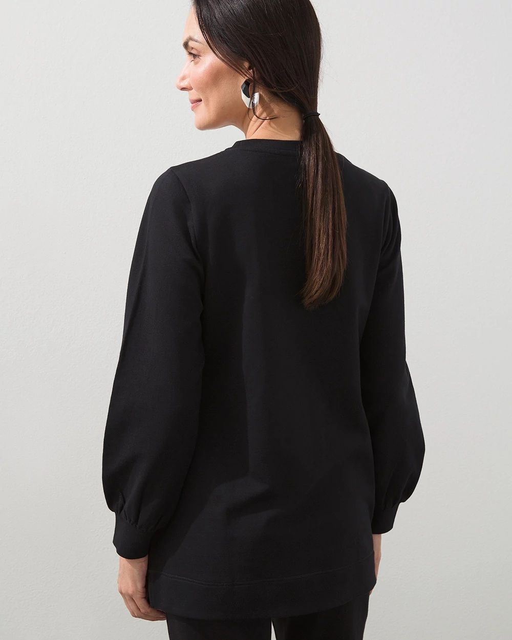 Zenergy French Terry Applique Tunic