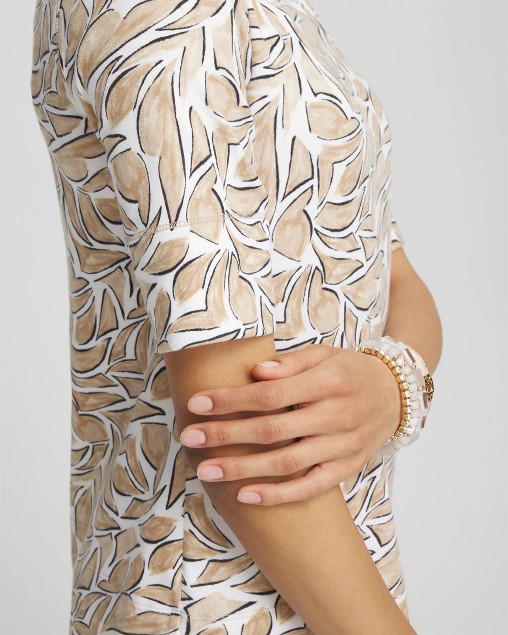 Modern Jewel Neck Tee click to view larger image.