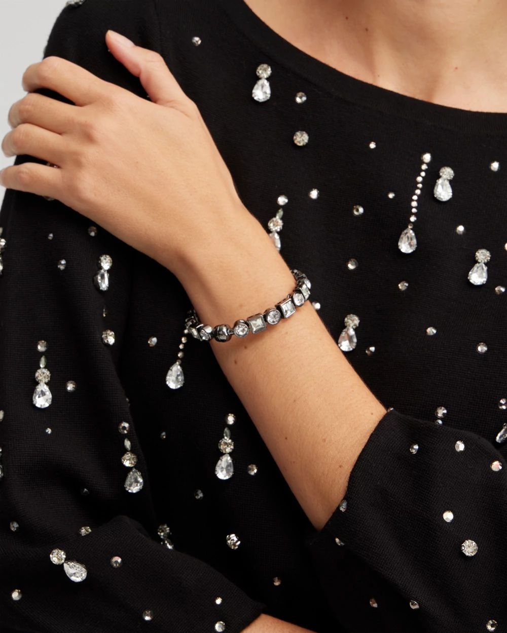Rhinestone Magnetic Bracelet