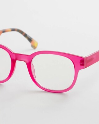 Magenta-Red & Faux Tort Readers