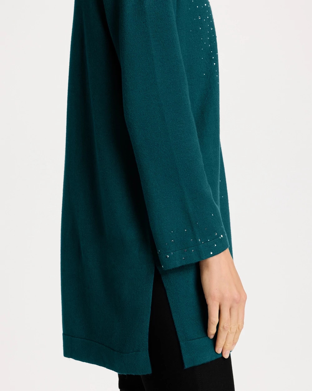 Travelers™ Collection Rhinestone Embellished Cardigan