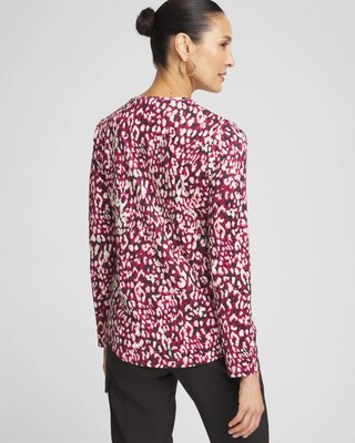 Zenergy® UPF Leopard Print Long Sleeve Sun Tee