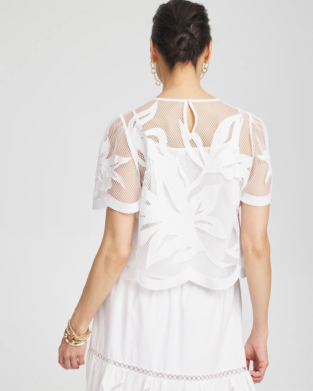 Applique Cut Work Top