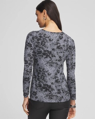 Touch of Cool™ Snake Print Layering Tee