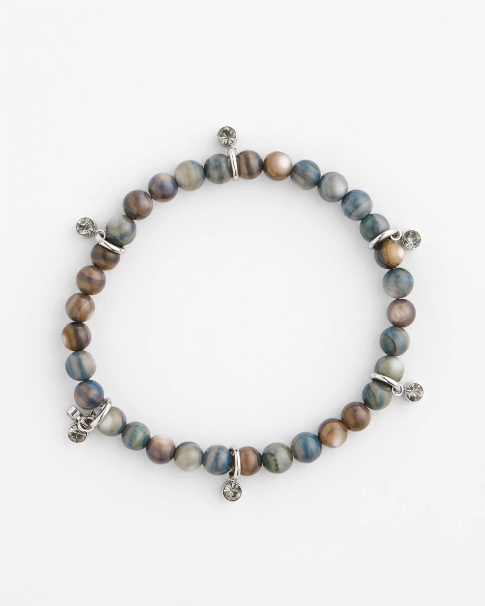 Seashell Beaded Stretch Bracelet