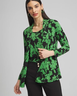 Touch of Cool™ Floral Easy Cardigan