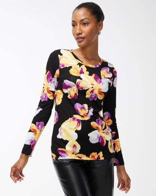Touch of Cool Floral Layering Tee
