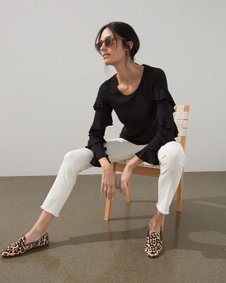 Single Fray Ankle Jeggings