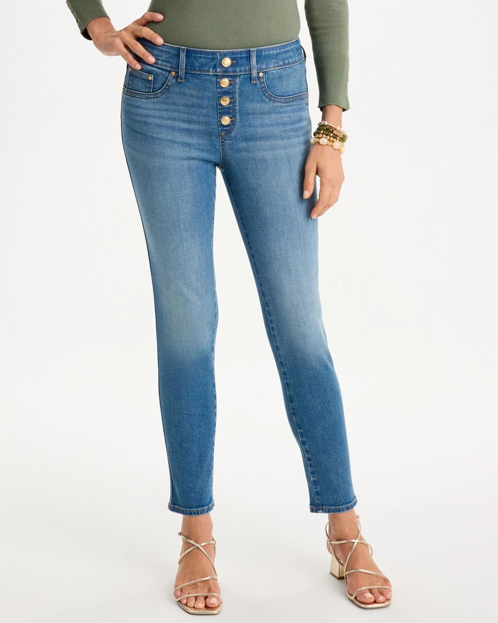 Pull-On Slim Ankle Jeggings click to view larger image.