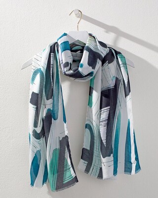Artsy Print Oblong Scarf