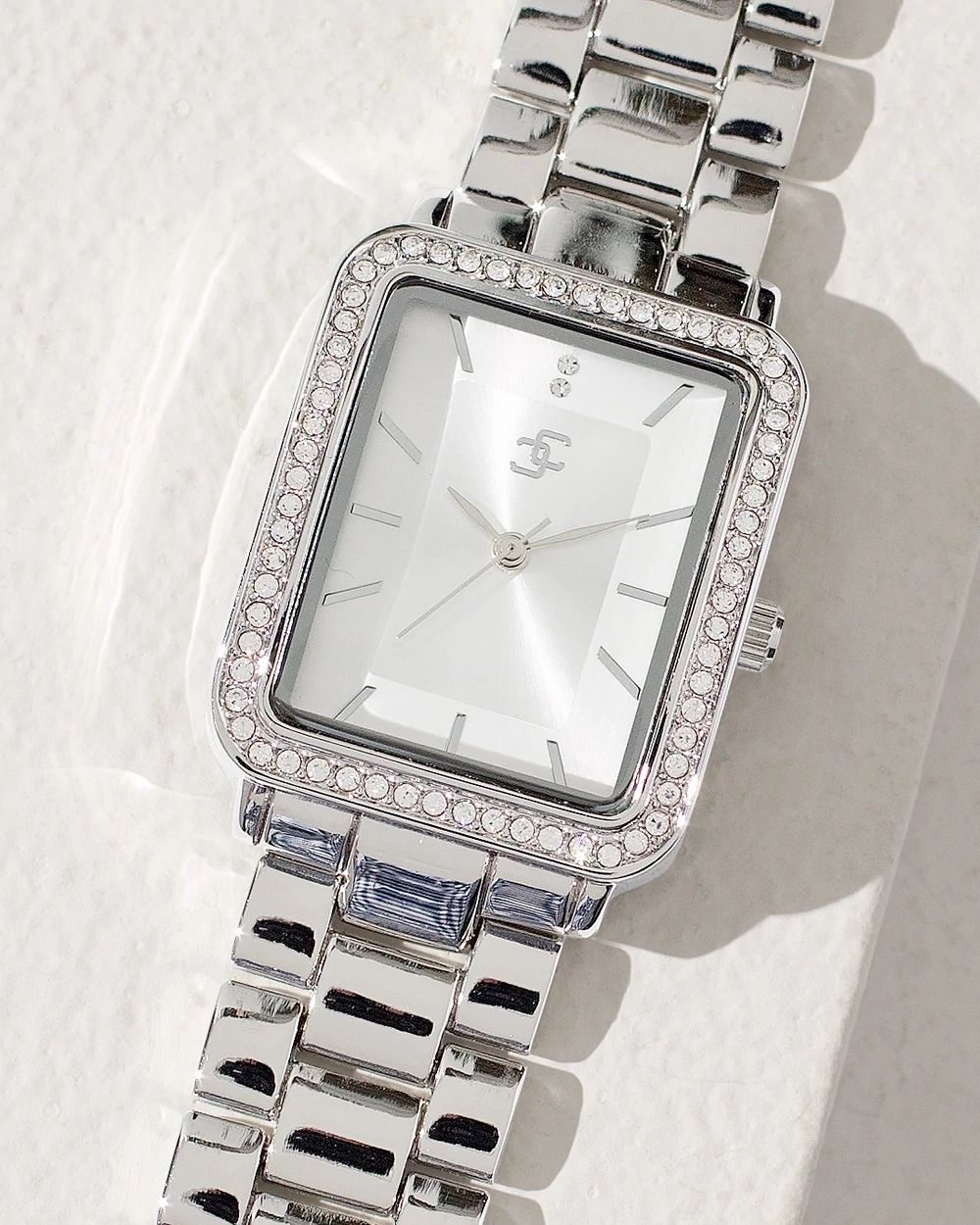 Silvertone Tank Watch