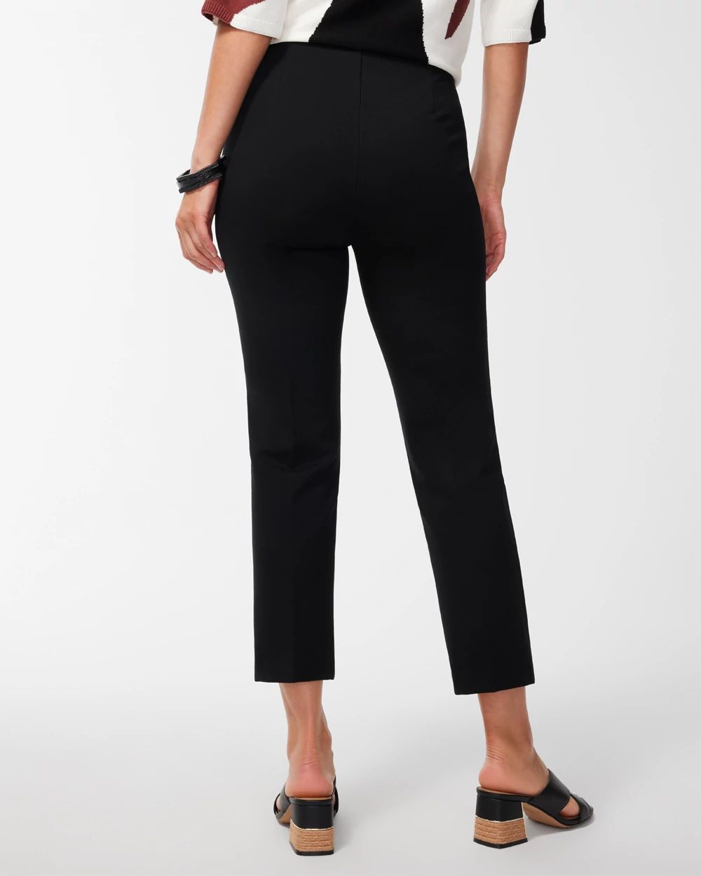 Juliet Ponte Straight Cropped Pants
