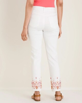 So Slimming Beaded-Hem Girlfriend Ankle Jeans