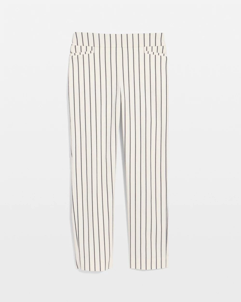 Pinstriped Brigitte™ Slim Ankle Pants click to view larger image.