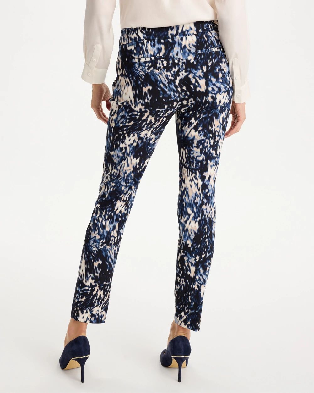 Brigitte™ Slim Swirled Pull-On Ankle Pants click to view larger image.