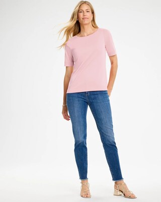 Pima Elbow Sleeve Tee click to view larger image.