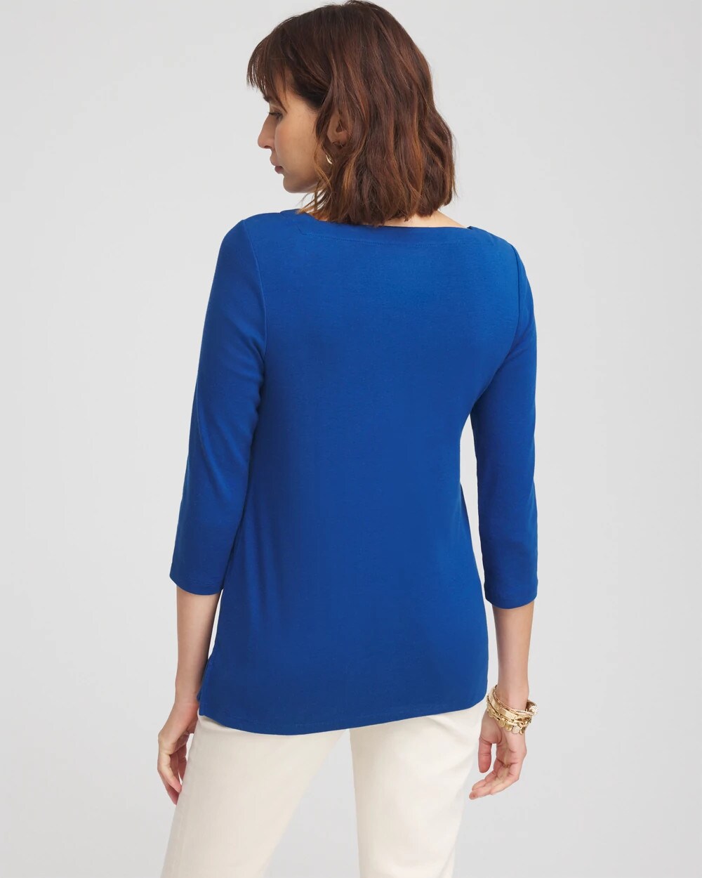 Pima Cotton Square-Neck Tunic
