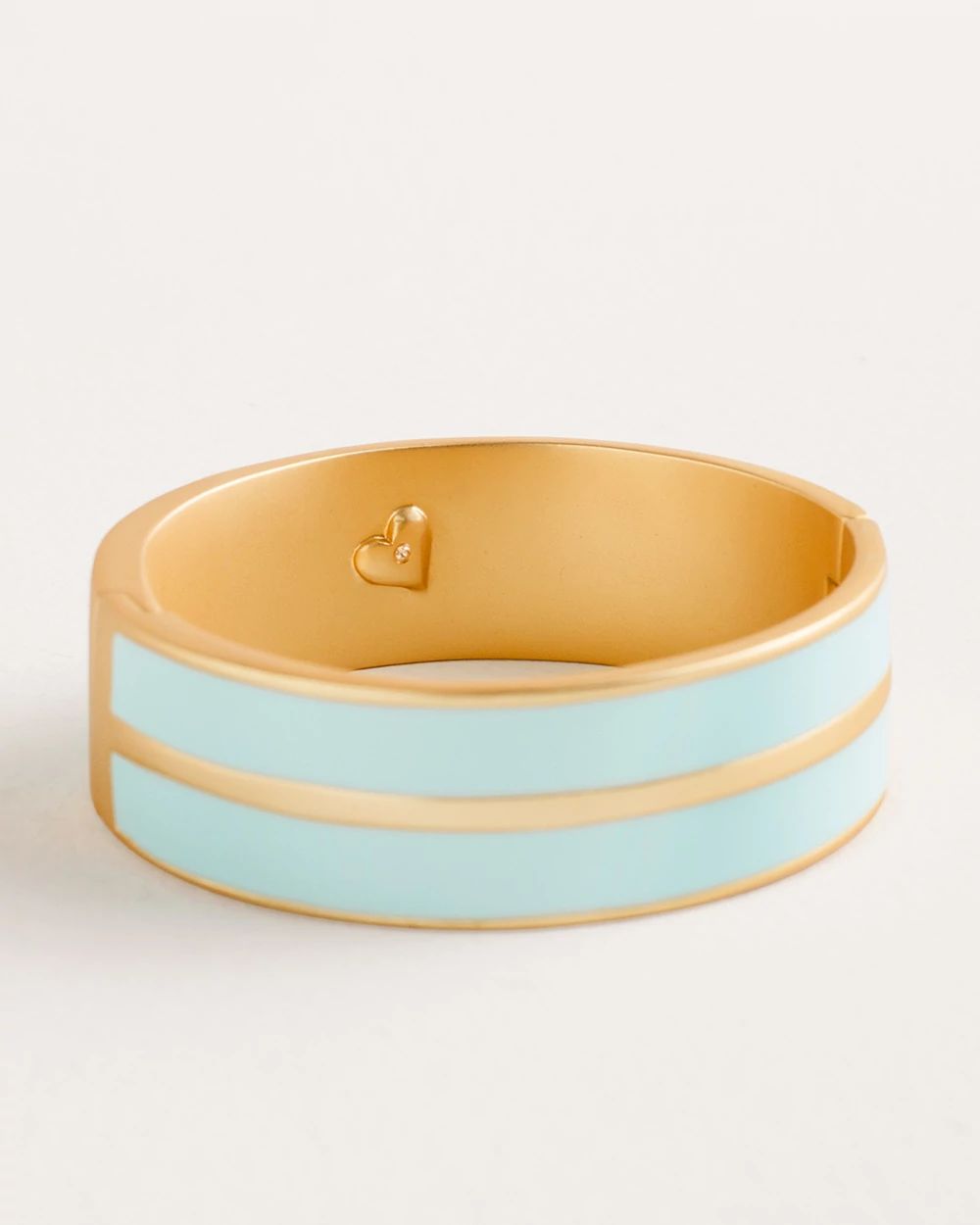 Blue Hinged Cuff Bracelet