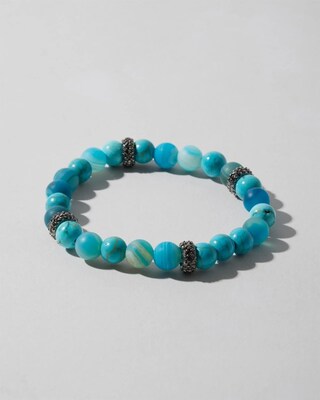 Turquoise Agate Stretch Bracelet