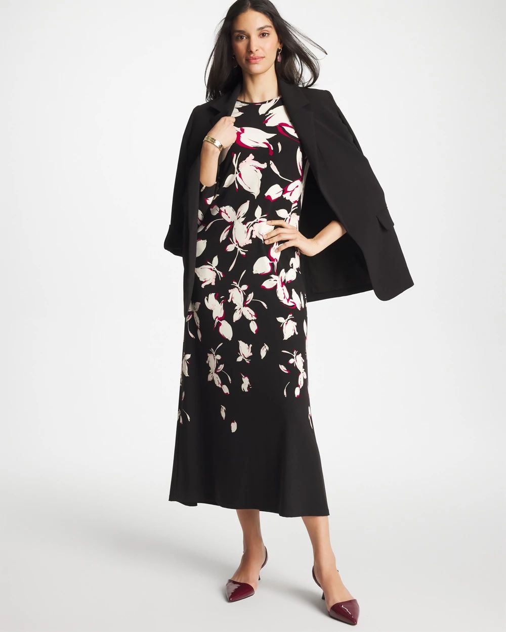 Column Knit Maxi Dress