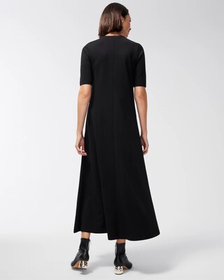 Ponte A-line Maxi Dress