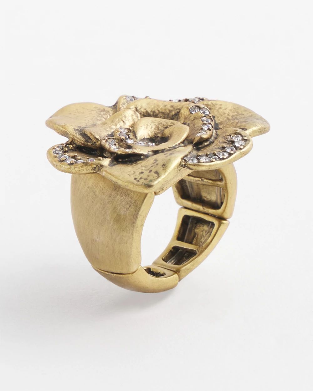 Stretch Pavé Rose Ring click to view larger image.